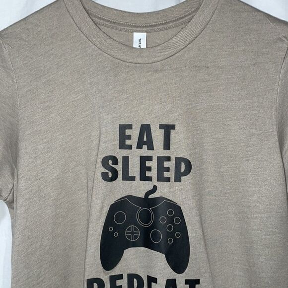 Eat sleep repeat T shirt - Picture 2 of 8